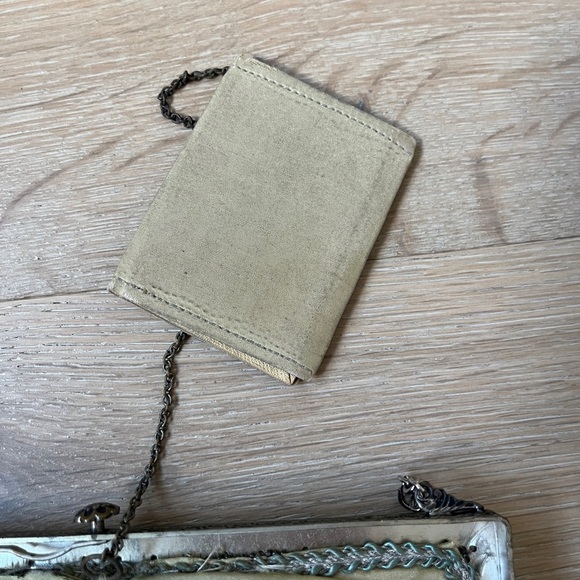 Antique Micro Beaded Purse 1900s Rose Flowers Victorian Handbag Vtg *Y17 - Picture 8 of 10